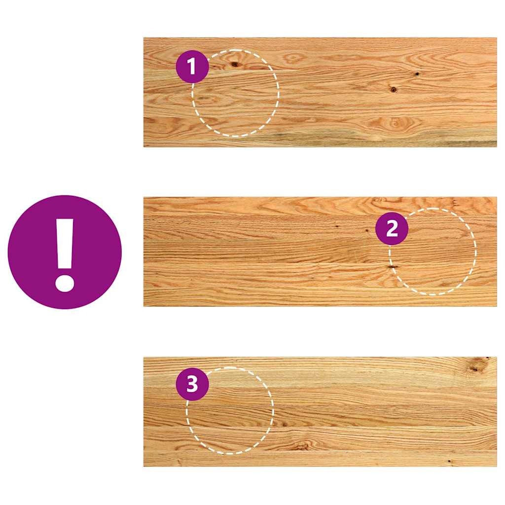 VidaXL Vensterbanken 2 st. Massief Eikenhout Lichtbruin - 40% Korting!