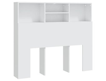 VidaXL Hoofdbordkast Wit (120x19x103,5 cm) - 55% Korting!