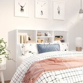 VidaXL Hoofdbordkast Wit (120x19x103,5 cm) - 55% Korting!