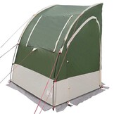 vidaXL Tailgate Tent Groen/Zwart - 194x180x210cm - Polyester - 40% Korting!
