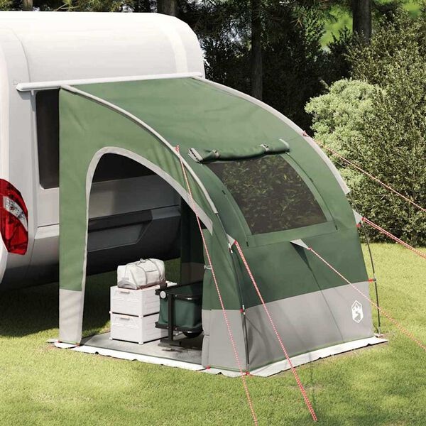 vidaXL Tailgate Tent Groen/Zwart - 194x180x210cm - Polyester - 40% Korting!