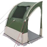 vidaXL Tailgate Tent Groen/Zwart - 194x180x210cm - Polyester - 40% Korting!