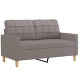 VidaXL Tweezitsbank Taupe - 120cm - 40% Korting!