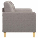 VidaXL Tweezitsbank Taupe - 120cm - 40% Korting!