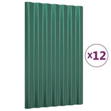 VidaXL Dakpanelen Groen (12 st) - 40% Korting! | 60x36cm