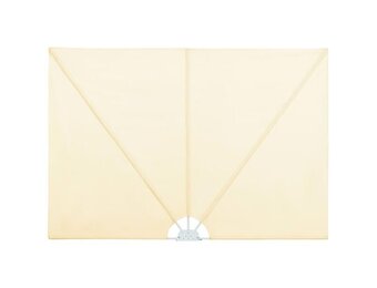 vidaXL Terrasscherm Inklapbaar 300x150cm Crème - 40% Korting!