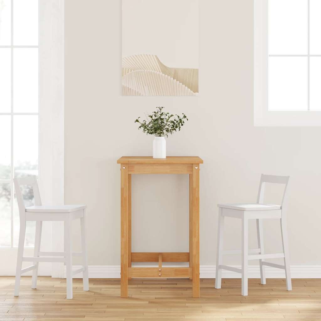 VidaXL Barkrukken 2 stuks Wit Massief Hout - 40% Korting!