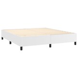vidaXL Bedframe kunstleer wit 160x200 cm