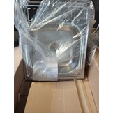 vidaXL Gootsteen met afvoerset 600x500x155 mm roestvrij staal zilver