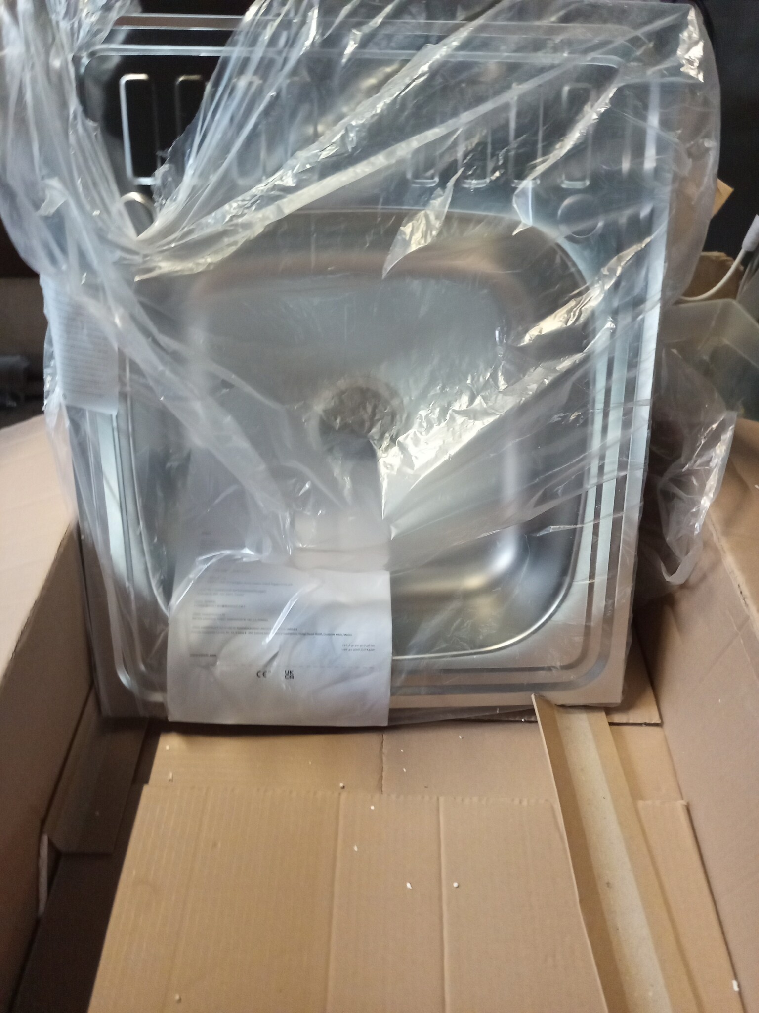 vidaXL Gootsteen met afvoerset 600x500x155 mm roestvrij staal zilver