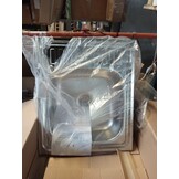 vidaXL Gootsteen met afvoerset 600x500x155 mm roestvrij staal zilver