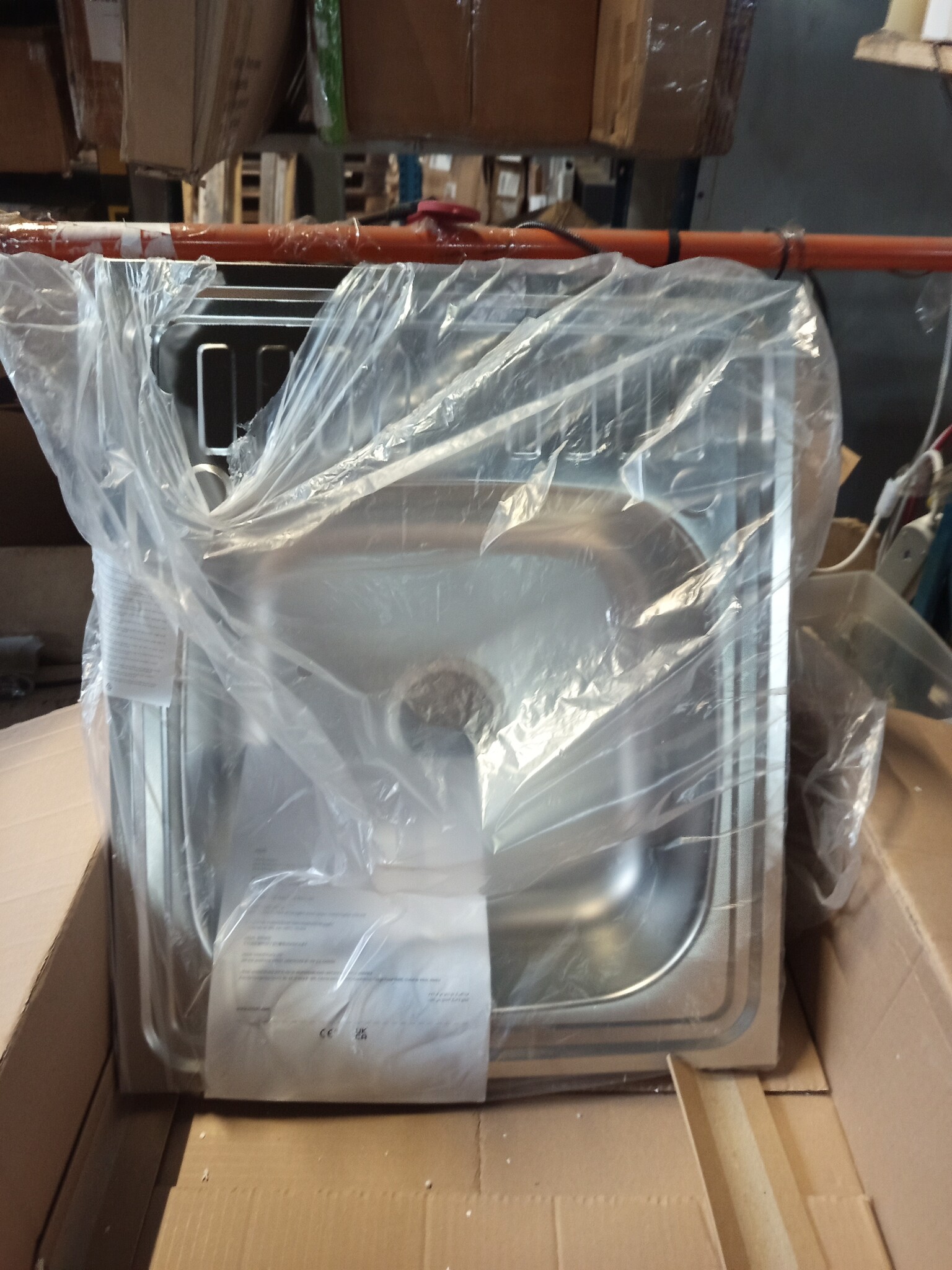 vidaXL Gootsteen met afvoerset 600x500x155 mm roestvrij staal zilver