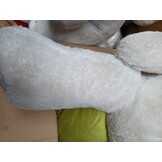 Grote witte knuffelbeer teddybeer met I Love You tekst geborduurd 160cm