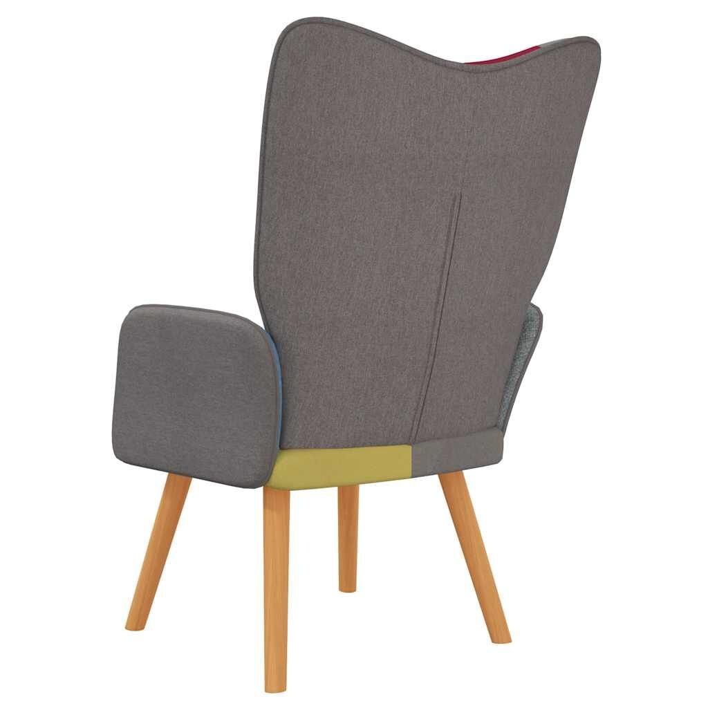 vidaXL Relaxstoel patchwork stof