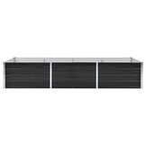 vidaXL Plantenbak verhoogd 240x80x45 cm gegalvaniseerd staal antraciet