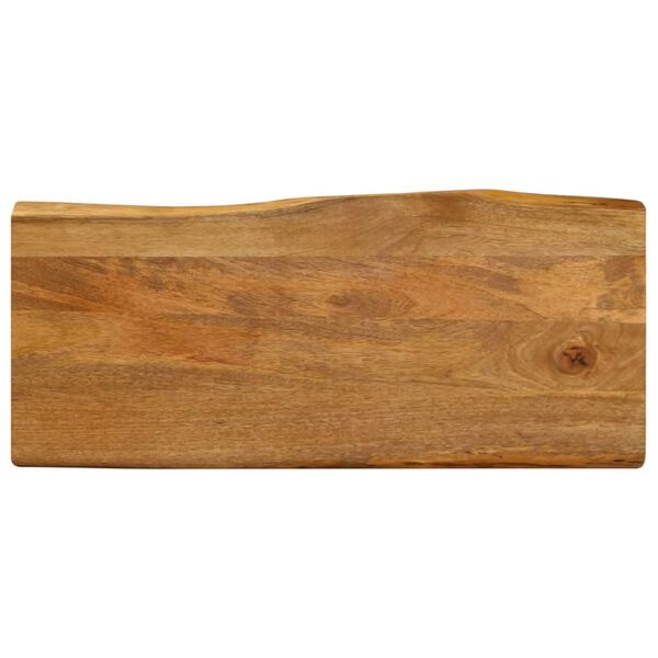 vidaXL Tafelblad met natuurlijke rand 90x40x3,8 cm massief mangohout