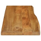 vidaXL Tafelblad met natuurlijke rand 90x40x3,8 cm massief mangohout