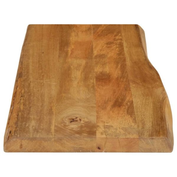 vidaXL Tafelblad met natuurlijke rand 90x40x3,8 cm massief mangohout