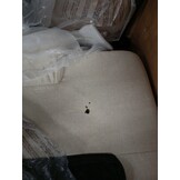 vidaXL Massagestoel verstelbaar stof crèmekleurig