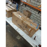 vidaXL Bijzetkastje met 2 lades wit