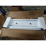 vidaXL Bijzetkastje met 2 lades wit