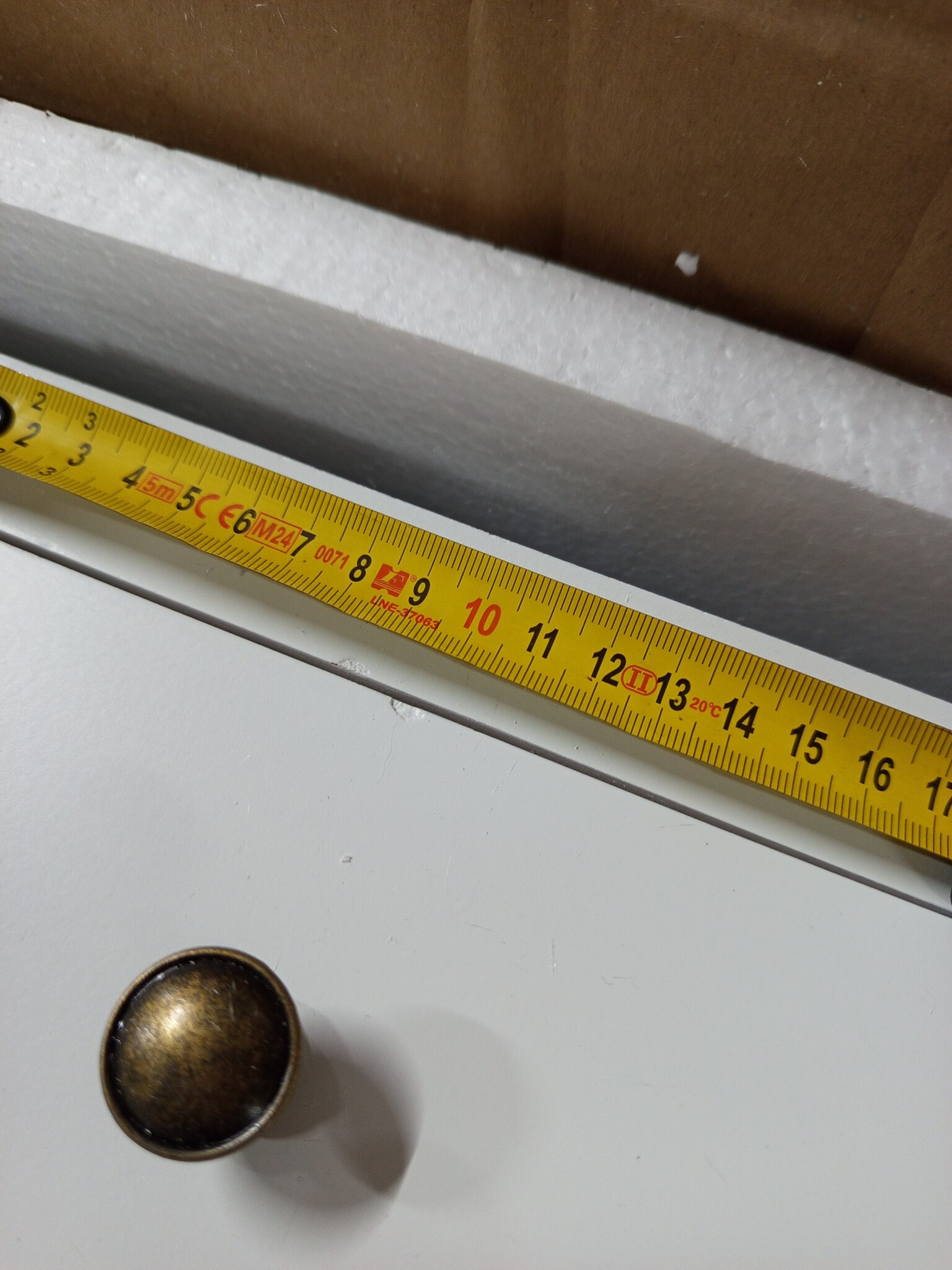 vidaXL Bijzetkastje met 2 lades wit