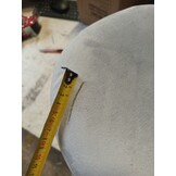 vidaXL Kruk fluweel abrikoos- en goudkleurig