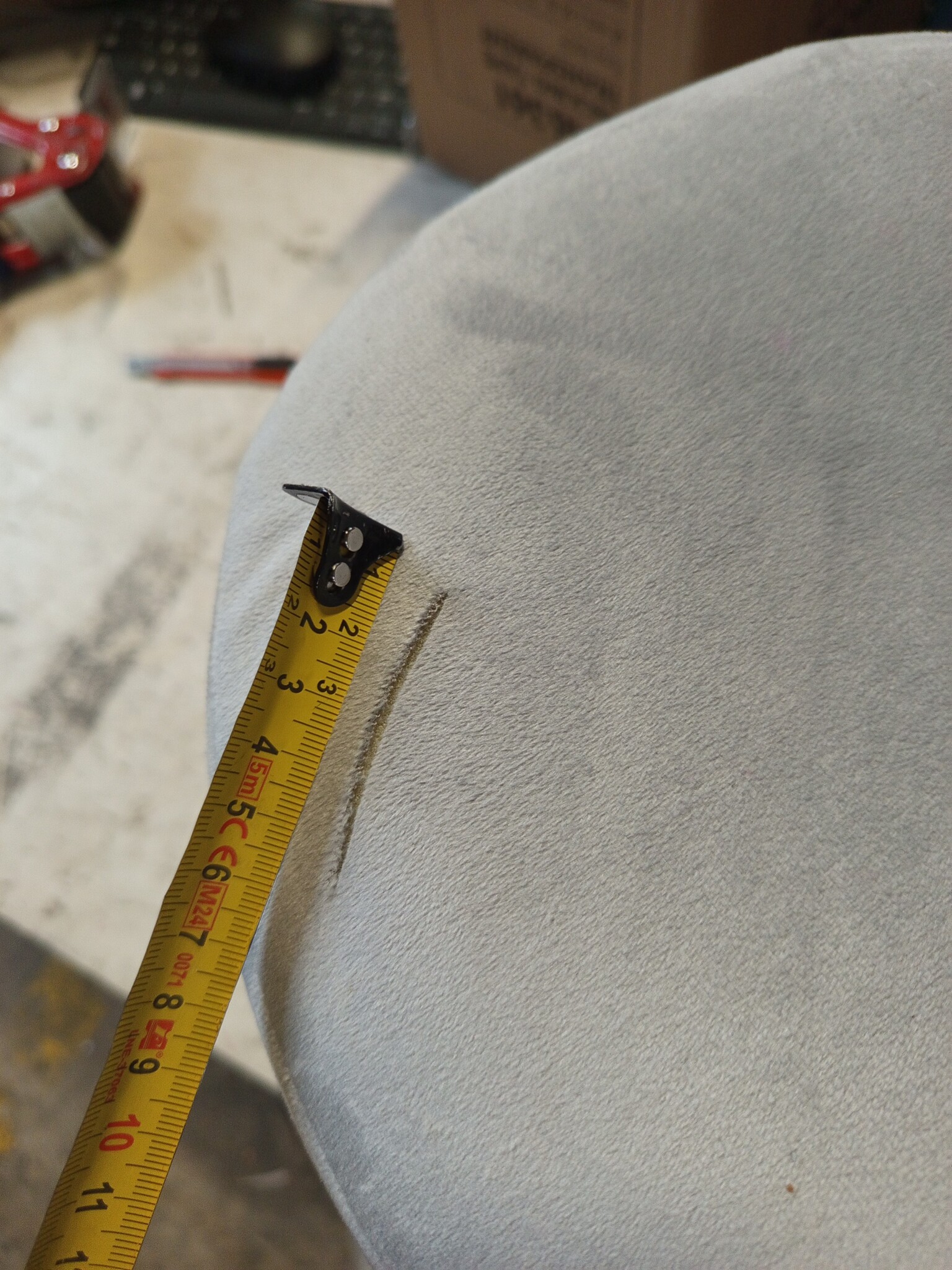 vidaXL Kruk fluweel abrikoos- en goudkleurig