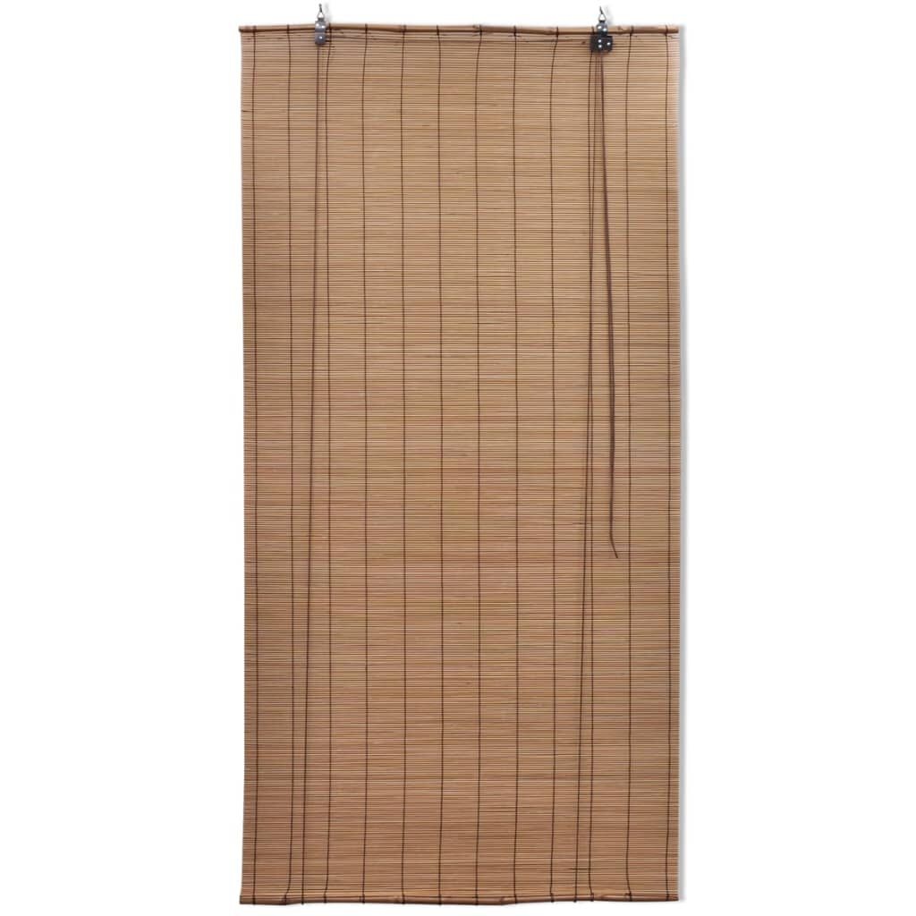 vidaXL Bamboe Rolgordijn 120x220cm Bruin - Nu met 55% Korting!