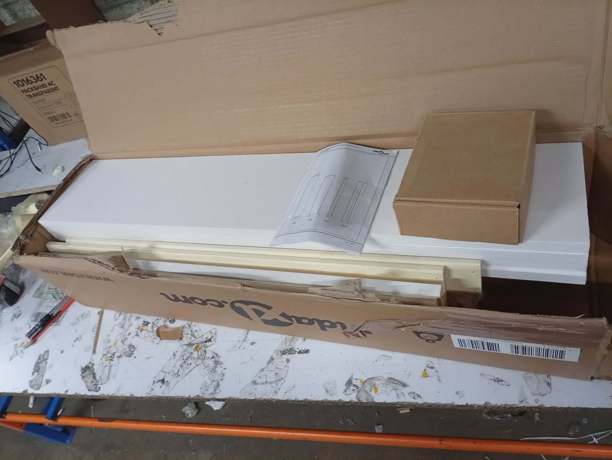 vidaXL Bedframe zonder matras massief grenenhout wit 75x190 cm