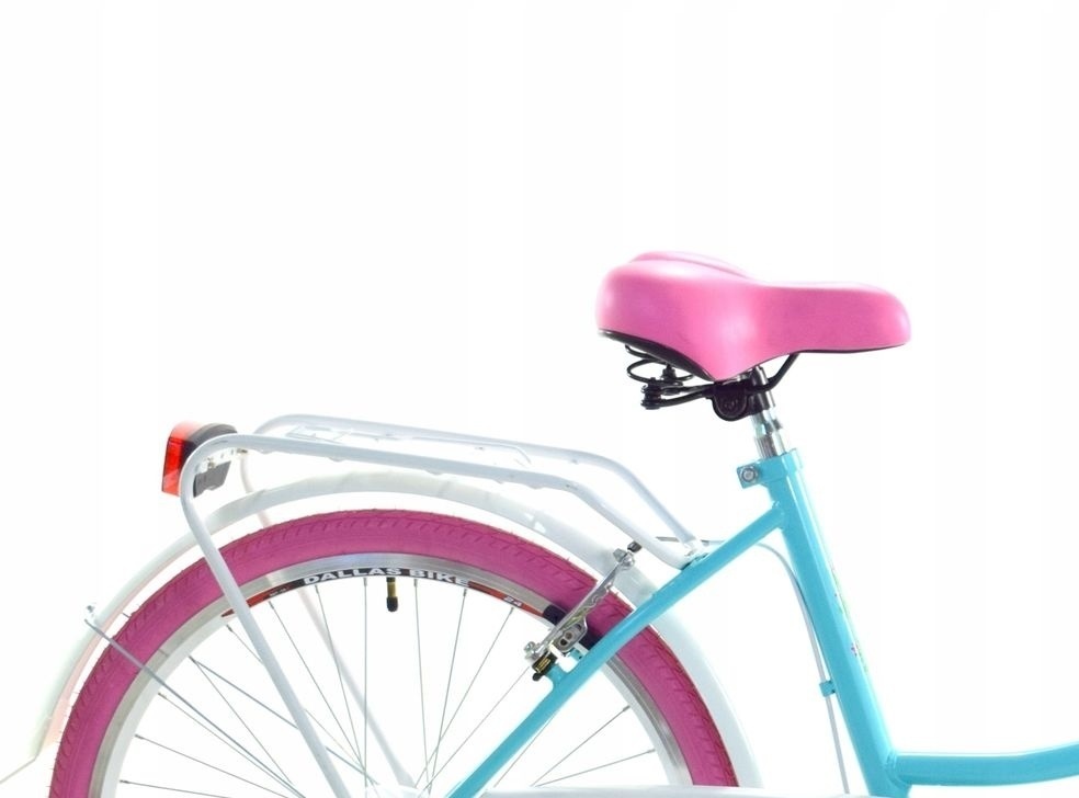 Meisjesfiets 26" Zeegroen/Roze 7 Versn. - 64% Korting! (Nieuwstaat, zonder trappers/zadel)