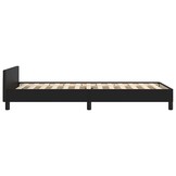 vidaXL Bedframe met hoofdeinde zonder matras 80x200 cm zwart
