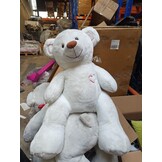 Grote Witte Knuffelbeer 160cm - 64% Korting! I Love You Teddybeer