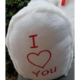 Grote Witte Knuffelbeer 160cm - 64% Korting! I Love You Teddybeer