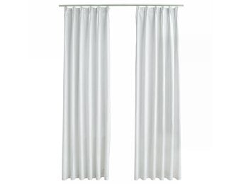 VidaXL Gordijnen Verduisterend Gebroken Wit - 40% Korting! (2 stuks)
