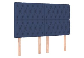 vidaXL Hoofdborden (2x) - Stof Blauw - 72x7x78/88 cm - 72% Korting!