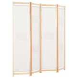 VidaXL Kamerscherm 4 Panel 160x170cm Crème - 40% Korting!
