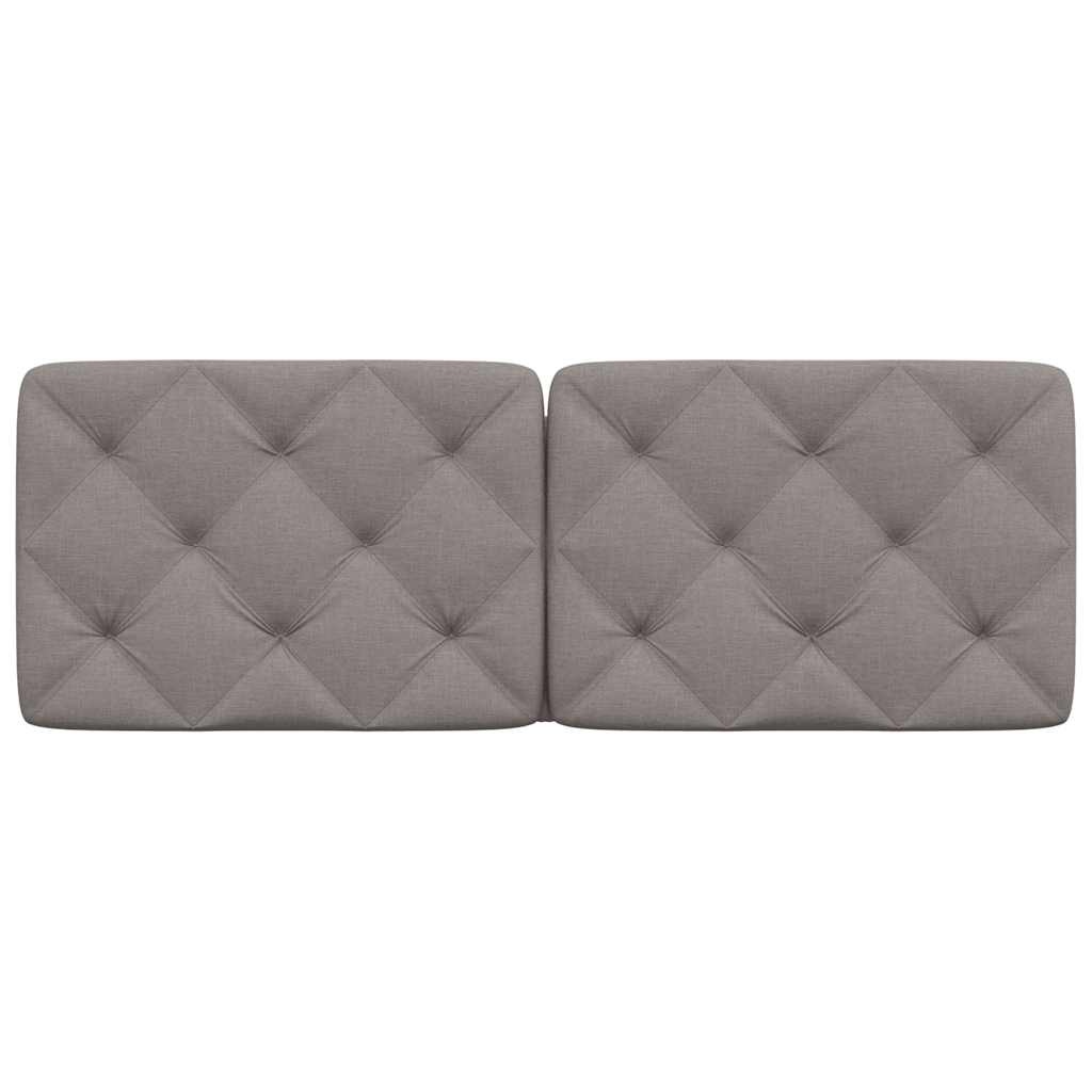 vidaXL Hoofdbordkussen 140 cm stof taupe