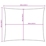 VidaXL Rechthoekig Zonnescherm 5x6m Antraciet - 40% Korting!