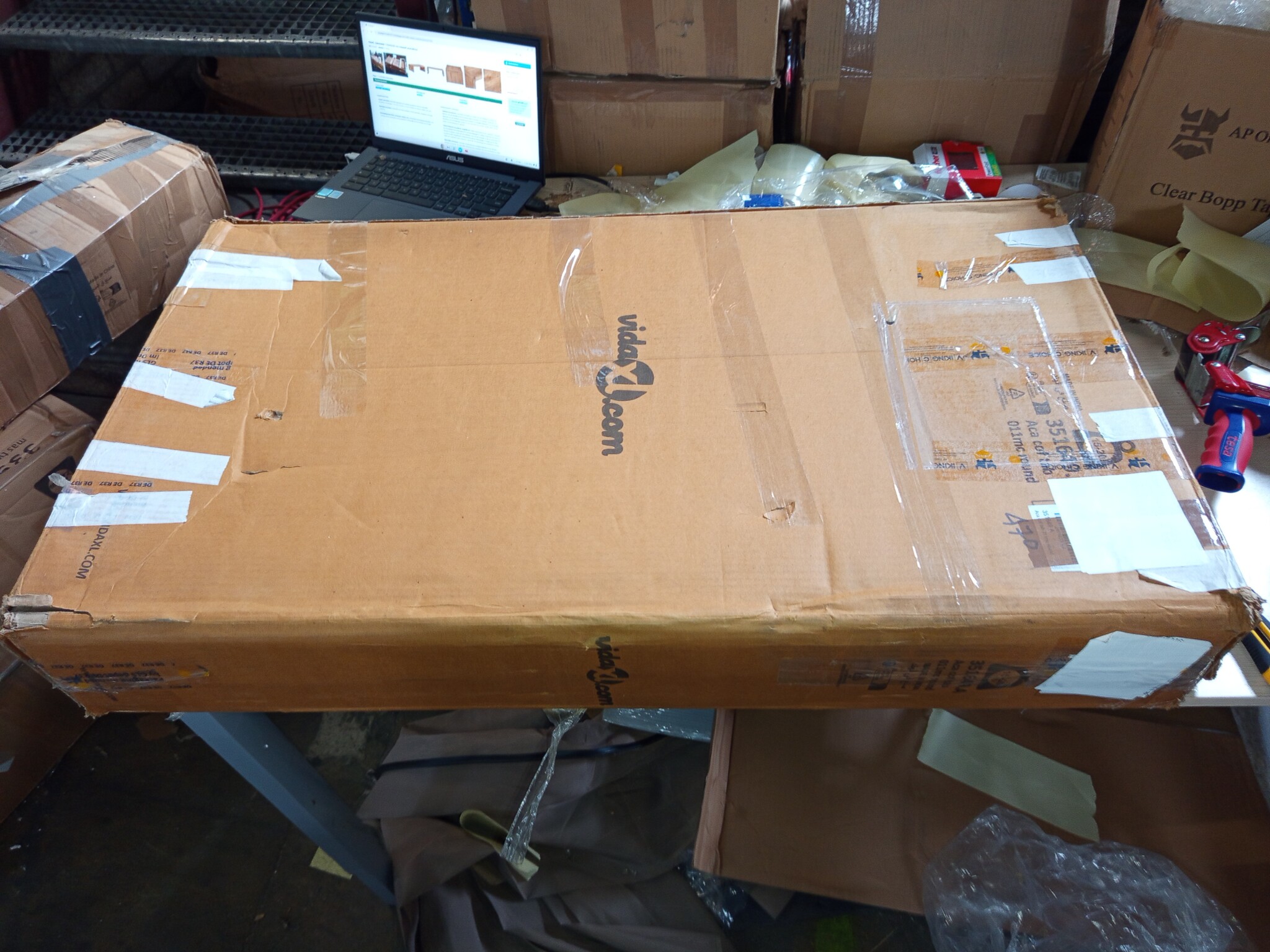 vidaXL Salontafel 110x55x35 cm massief acaciahout