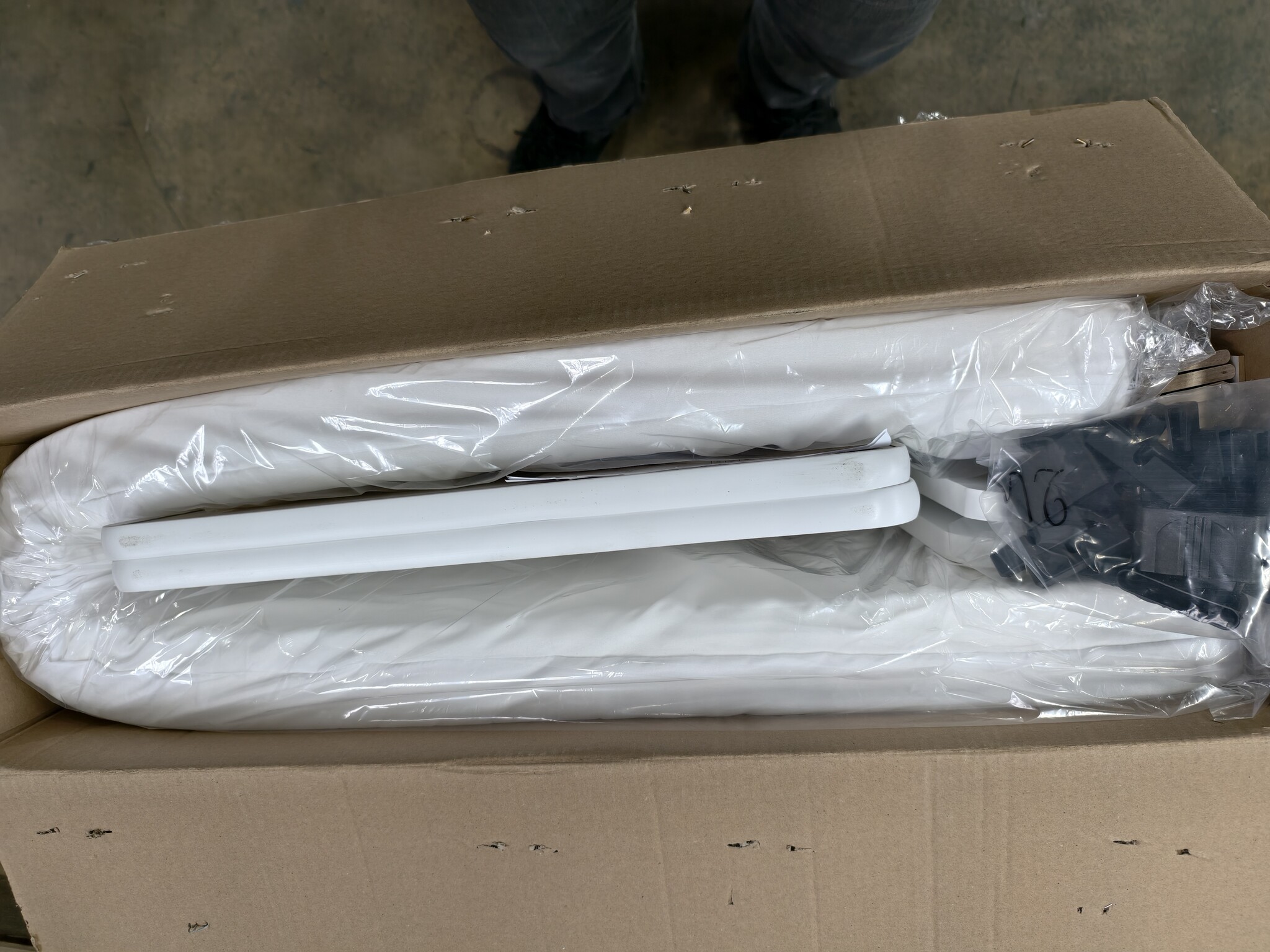 Kinderbed - roze wit - met lade - 160x80cm - incl. matras