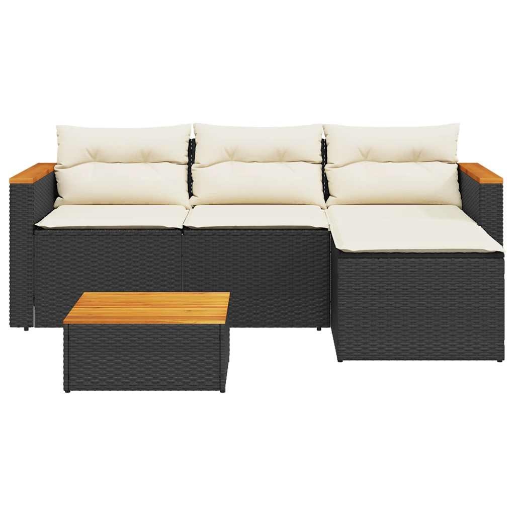 vidaXL 3-delige Loungeset Poly Rattan Zwart - 42% Korting!