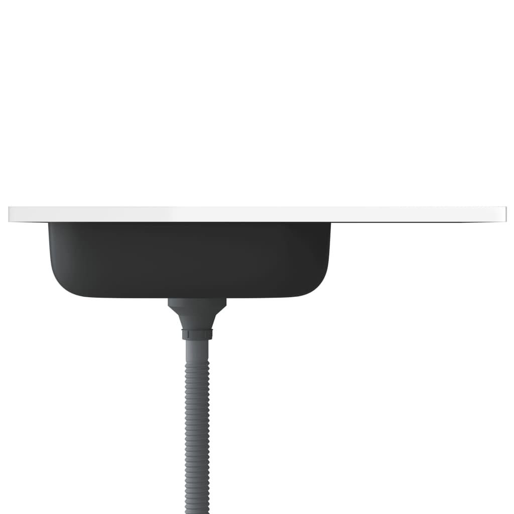 VidaXL RVS Gootsteen met Afvoer 800x500mm - 51% Korting!