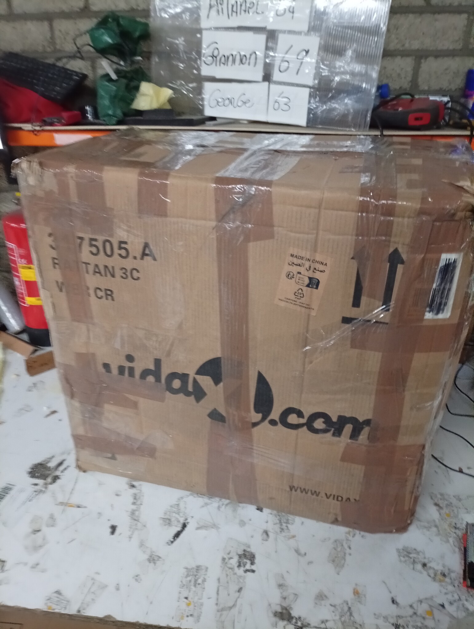 VidaXL 3-delige Loungeset Poly Rattan Bruin | Nu 67% Korting!