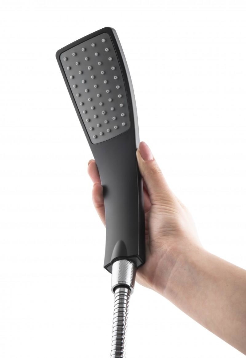 Badkraan met Handdouche - Waterval - Zwart - 65% Korting! (1 Stuks!)