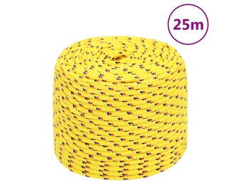 VidaXL Boottouw 8mm x 25m Geel - 42% Korting! ONGEBRUIKT!