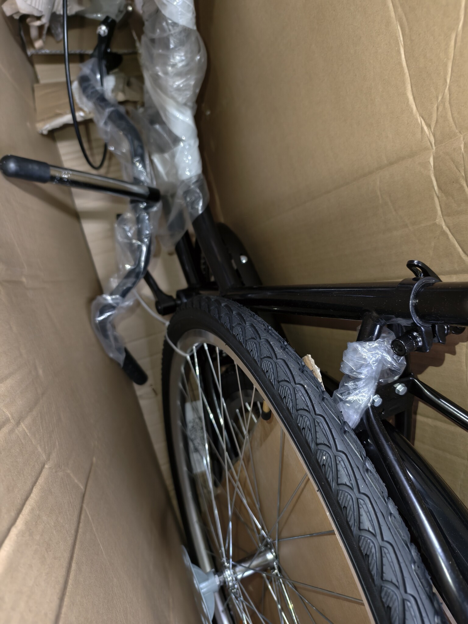 Retro Damesfiets Zwart 28" Dallas - 40% Korting! Ongebruikt!