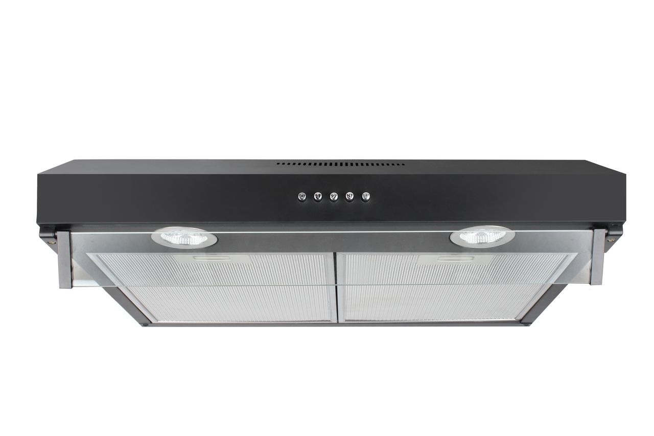 Zwarte Afzuigkap Onderbouw - 3 standen, 280m³/u - 40% Korting!