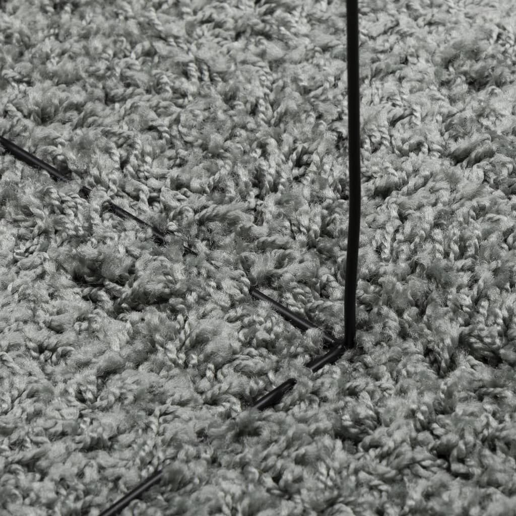 vidaXL Shaggy Vloerkleed PAMPLONA Groen 200x200 cm - 56% Korting!