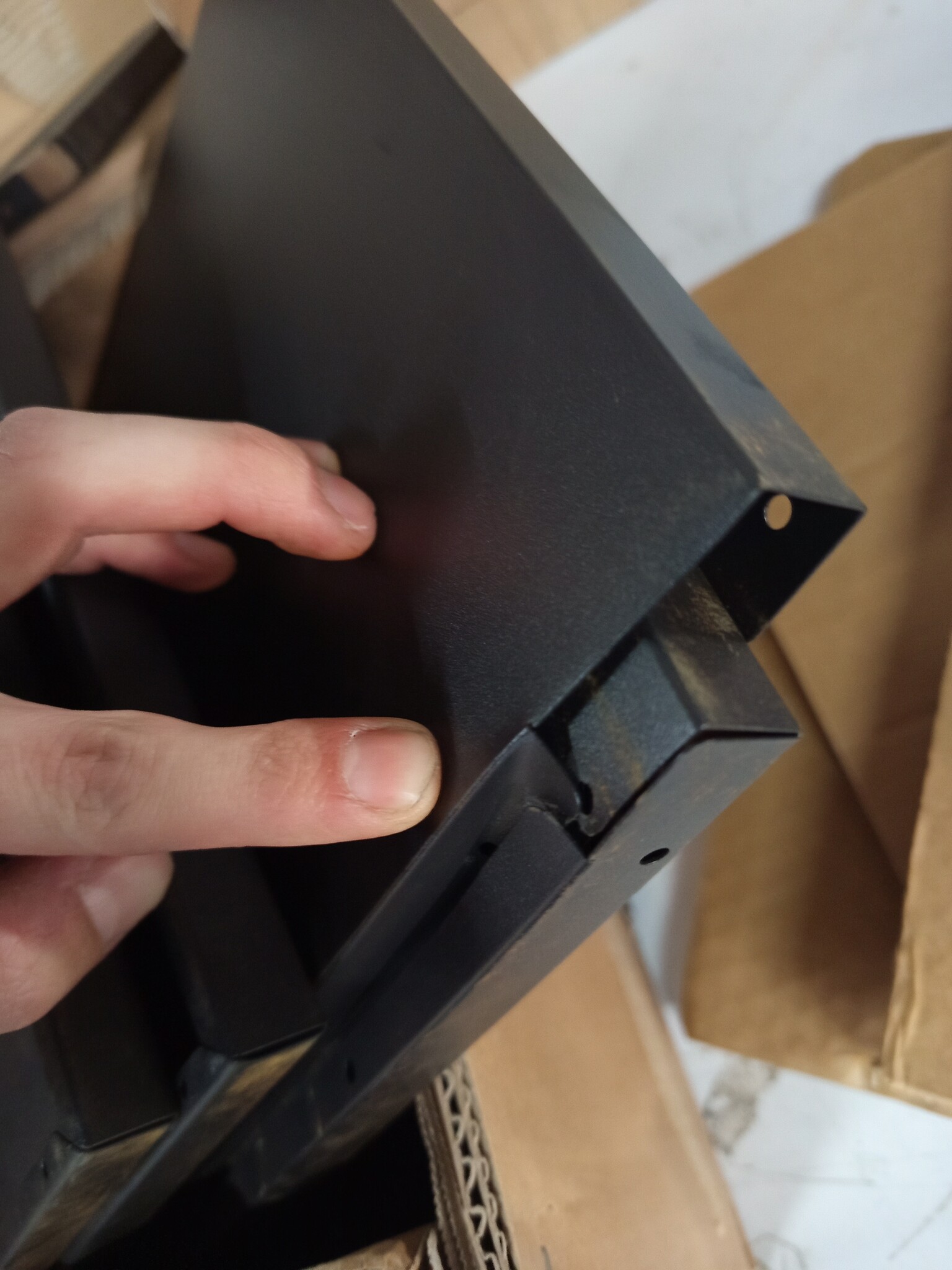 vidaXL Nachtkastjes Zwart Staal (2 st.) - Nu 60% Korting!